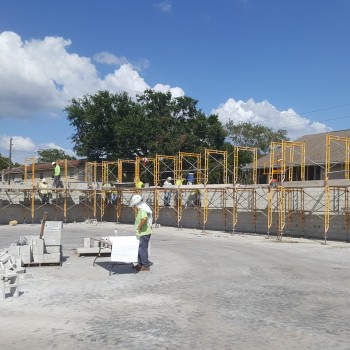 Morningside Recreation Center-Gymnasium Block Work