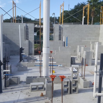 Morninside Recreation Center Bathroom slab 